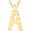 imagePAVOI 14K Gold Plated Initial Necklace  Letter Necklaces for Women A
