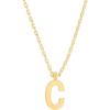 imagePAVOI 14K Gold Plated Initial Necklace  Letter Necklaces for Women C