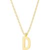 imagePAVOI 14K Gold Plated Initial Necklace  Letter Necklaces for Women D