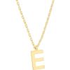imagePAVOI 14K Gold Plated Initial Necklace  Letter Necklaces for Women E