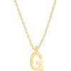 imagePAVOI 14K Gold Plated Initial Necklace  Letter Necklaces for Women G