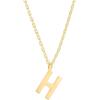 imagePAVOI 14K Gold Plated Initial Necklace  Letter Necklaces for Women H