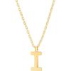 imagePAVOI 14K Gold Plated Initial Necklace  Letter Necklaces for Women I
