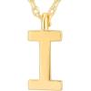 imagePAVOI 14K Gold Plated Initial Necklace  Letter Necklaces for Women I
