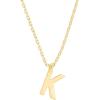 imagePAVOI 14K Gold Plated Initial Necklace  Letter Necklaces for Women K