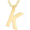 imagePAVOI 14K Gold Plated Initial Necklace  Letter Necklaces for Women K