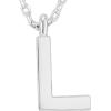 imagePAVOI 14K Gold Plated Initial Necklace  Letter Necklaces for Women L
