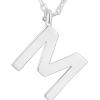 imagePAVOI 14K Gold Plated Initial Necklace  Letter Necklaces for Women M