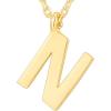 imagePAVOI 14K Gold Plated Initial Necklace  Letter Necklaces for Women N