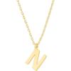 imagePAVOI 14K Gold Plated Initial Necklace  Letter Necklaces for Women N