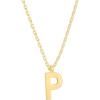 imagePAVOI 14K Gold Plated Initial Necklace  Letter Necklaces for Women P