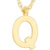 imagePAVOI 14K Gold Plated Initial Necklace  Letter Necklaces for Women Q