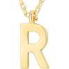 imagePAVOI 14K Gold Plated Initial Necklace  Letter Necklaces for Women R