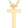 imagePAVOI 14K Gold Plated Initial Necklace  Letter Necklaces for Women T