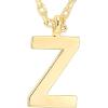 imagePAVOI 14K Gold Plated Initial Necklace  Letter Necklaces for Women Z
