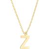 imagePAVOI 14K Gold Plated Initial Necklace  Letter Necklaces for Women Z