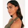 imagePAVOI 14K Gold Plated S925 Sterling Silver Post Lightweight Drop Dangle Huggie Hoop Earrings for Women  Star Lock Pearl Cross Lightening Coin  Dainty EarringsYellow Gold