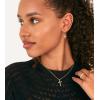 imagePAVOI 14K Gold Plated S925 Sterling Silver Post Lightweight Drop Dangle Huggie Hoop Earrings for Women  Star Lock Pearl Cross Lightening Coin  Dainty EarringsWhite Gold