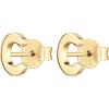 imagePAVOI 14K Gold Plated Sterling Silver Alphabet Letter Earrings  Personalized Initial Earrings C