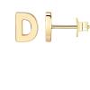 imagePAVOI 14K Gold Plated Sterling Silver Alphabet Letter Earrings  Personalized Initial Earrings D