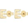 imagePAVOI 14K Gold Plated Sterling Silver Alphabet Letter Earrings  Personalized Initial Earrings E