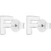 imagePAVOI 14K Gold Plated Sterling Silver Alphabet Letter Earrings  Personalized Initial Earrings F