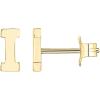 imagePAVOI 14K Gold Plated Sterling Silver Alphabet Letter Earrings  Personalized Initial Earrings I