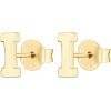 imagePAVOI 14K Gold Plated Sterling Silver Alphabet Letter Earrings  Personalized Initial Earrings I