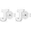 imagePAVOI 14K Gold Plated Sterling Silver Alphabet Letter Earrings  Personalized Initial Earrings J