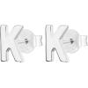 imagePAVOI 14K Gold Plated Sterling Silver Alphabet Letter Earrings  Personalized Initial Earrings K