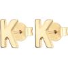 imagePAVOI 14K Gold Plated Sterling Silver Alphabet Letter Earrings  Personalized Initial Earrings K