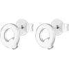 imagePAVOI 14K Gold Plated Sterling Silver Alphabet Letter Earrings  Personalized Initial Earrings Q