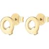 imagePAVOI 14K Gold Plated Sterling Silver Alphabet Letter Earrings  Personalized Initial Earrings Q