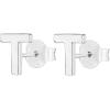 imagePAVOI 14K Gold Plated Sterling Silver Alphabet Letter Earrings  Personalized Initial Earrings T