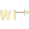 imagePAVOI 14K Gold Plated Sterling Silver Alphabet Letter Earrings  Personalized Initial Earrings W