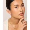imagePAVOI 14K Gold Plated Sterling Silver Posts Cross Earrings for Women  Small Religious Faith Cubic Zirconia Cross Studs Huggies EarringsWhite Gold