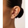 imagePAVOI 14K Gold Plated Sterling Silver Posts Cross Earrings for Women  Small Religious Faith Cubic Zirconia Cross Studs Huggies EarringsYellow Gold