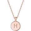 imagePAVOI 14K Gold Plated Initial Letter Pendant Necklace for Women  Gold Alphabetical Initial Necklace H