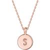imagePAVOI 14K Gold Plated Initial Letter Pendant Necklace for Women  Gold Alphabetical Initial Necklace S