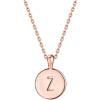 imagePAVOI 14K Gold Plated Initial Letter Pendant Necklace for Women  Gold Alphabetical Initial Necklace Z