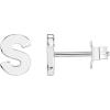 imagePAVOI 14K Gold Plated Sterling Silver Alphabet Letter Earrings  Personalized Initial Earrings S