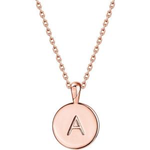 imagePAVOI 14K Gold Plated Initial Letter Pendant Necklace for Women  Gold Alphabetical Initial Necklace A