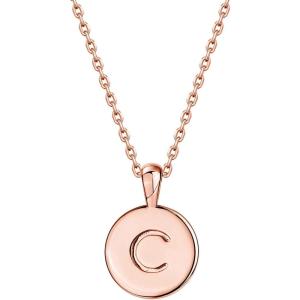 imagePAVOI 14K Gold Plated Initial Letter Pendant Necklace for Women  Gold Alphabetical Initial Necklace C