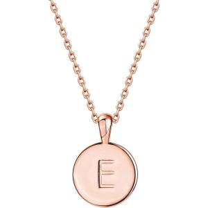 imagePAVOI 14K Gold Plated Initial Letter Pendant Necklace for Women  Gold Alphabetical Initial Necklace E