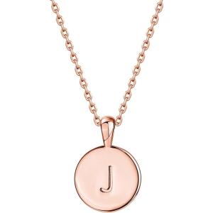 imagePAVOI 14K Gold Plated Initial Letter Pendant Necklace for Women  Gold Alphabetical Initial Necklace J