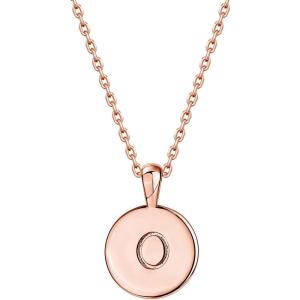 imagePAVOI 14K Gold Plated Initial Letter Pendant Necklace for Women  Gold Alphabetical Initial Necklace O