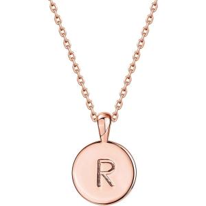 imagePAVOI 14K Gold Plated Initial Letter Pendant Necklace for Women  Gold Alphabetical Initial Necklace R