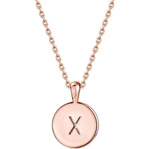 imagePAVOI 14K Gold Plated Initial Letter Pendant Necklace for Women  Gold Alphabetical Initial Necklace X