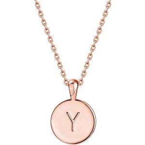 imagePAVOI 14K Gold Plated Initial Letter Pendant Necklace for Women  Gold Alphabetical Initial Necklace Y