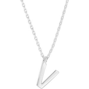 imagePAVOI 14K Gold Plated Initial Necklace  Letter Necklaces for Women V